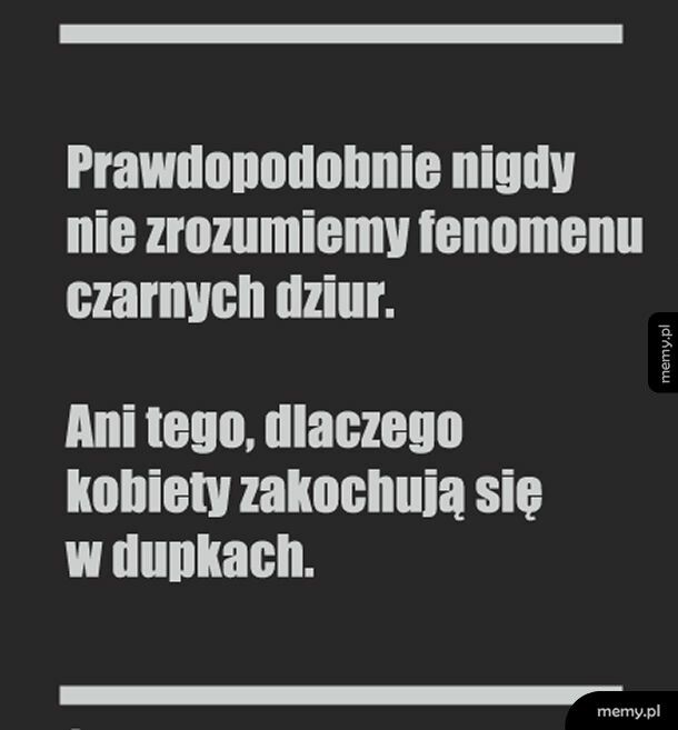 Nidy się nie dowiemy