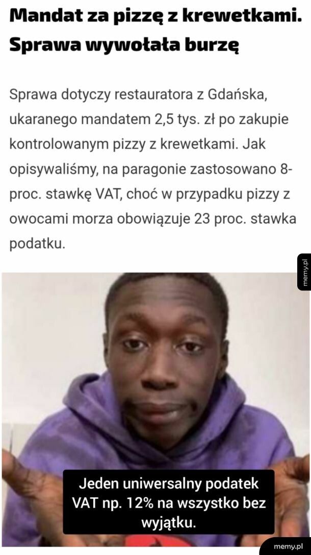 Mem: Podatek VAT, krewetki
