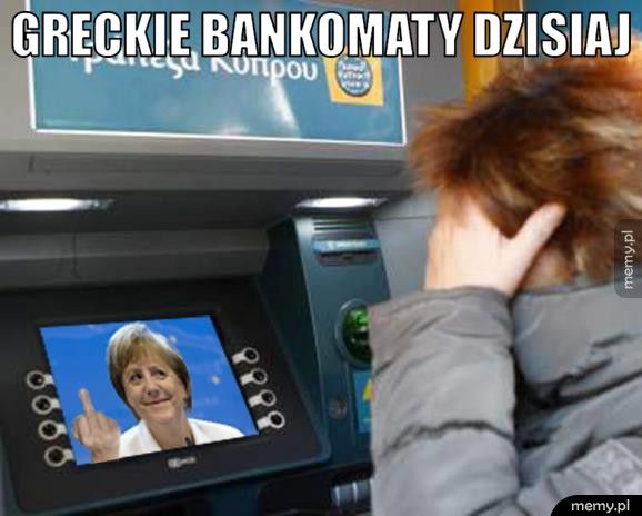 Greckie bankomaty.