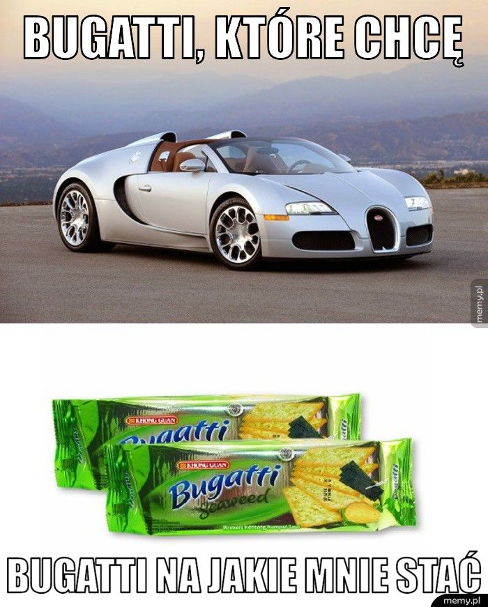 Bugatti, które chcę Bugatti na jakie mnie stać