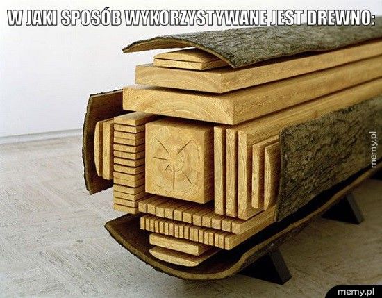 W jaki sposób wykorzystywane jest drewno:  