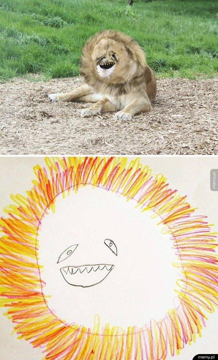 Tak wygląda lew według 6-latka :D