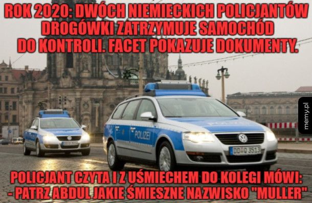 Dwóch niemieckich policjantów