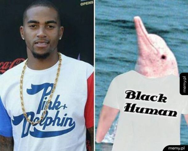 Czarny człowiek i Różowy Delfin