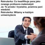Rekrutacja profesora