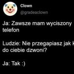 Wyciszony telefon