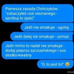 Główne zasady chińskiej kuchni