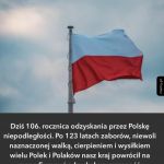 106. rocznica odzyskania przez Polskę niepodległości