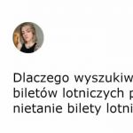 Wyszukiwarka tanich biletów lotniczych