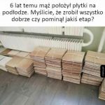 Położył