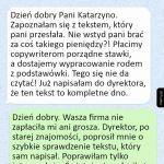 Dobrze, ze sama sie zgłosiła do dyrektora
