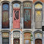 Art Nouveau - drzwi w Brukseli Ernest Blerot 1898-1900