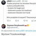 Jak taki cwany to niech tekturowym fajansem