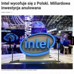 Intel rezygnuje z fabryki pod Wrocławiem