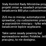 800+ powinien być tylko dla pracujących