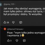 Jedno wymaganie