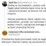 Starsze pokolenie i brak szacunku