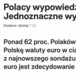 Polacy przeciwko wprowadzeniu euro
