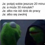 Codziennie rano ta sama rozmowa w głowie